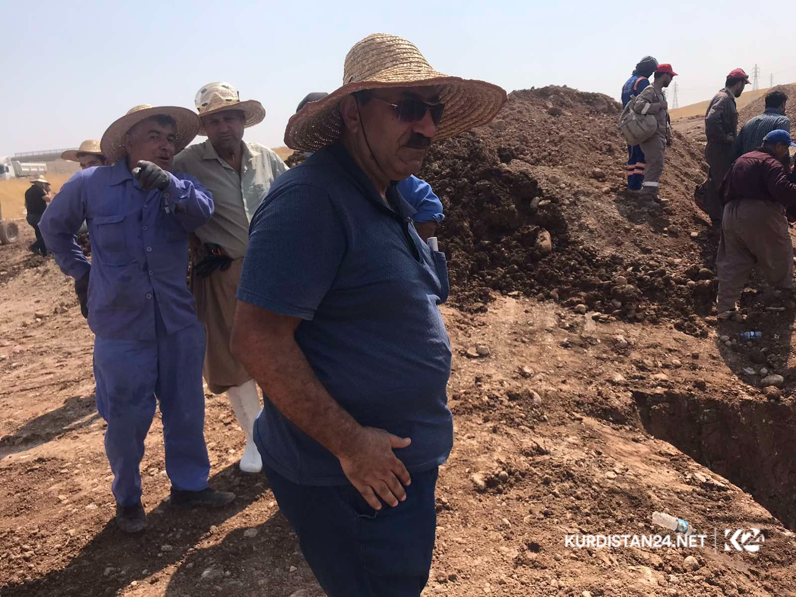 بەوێنە... چاککردنەوە و گۆڕینی ئاراستەی بۆڕییە شکاوەکەی هەولێر